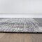 World Rug Gallery Contemporary Distressed Boxes Weather Resistant Indoor/Outdoor Runner Rug 2' x 7' Gray 4032GRAY2X7 - alternate 5
